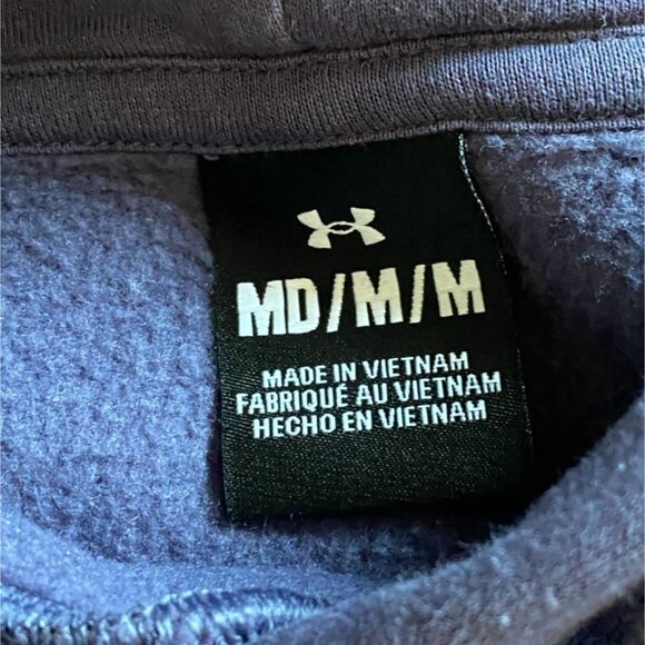 Under Armour Womens Hoodie W/ Embroidered Logo-Purple-Size M-GUC - Picture 4 of 5